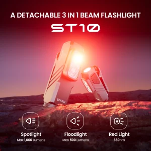 Mini 1000LM 3 in 1 Flashlight
