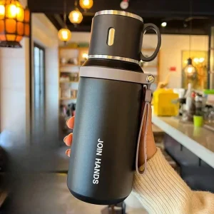 Stainless Steel  Thermal Water Bottle With Cup