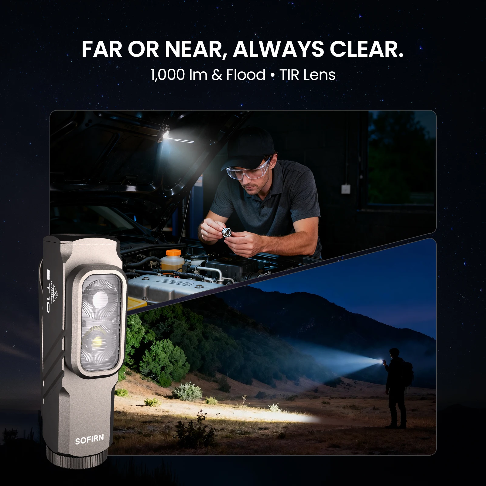 Mini 1000LM 3 in 1 Flashlight - Image 5