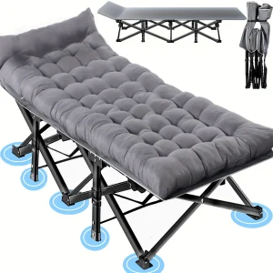 Portable Folding Camping Cot with Detachable Mattress