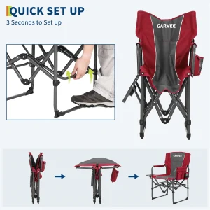 Oversized Heavy Duty Folding Directors Chair - Thumbnail Image 4