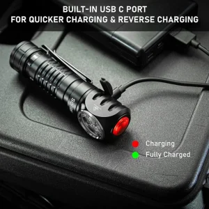 Rechargeable Headlamp, Spotlight Floodlight, Flashlight with Magnet - Thumbnail Image 6