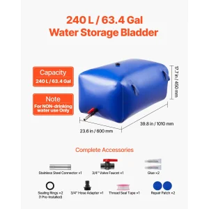 Water Storage Bag Portable & Collapsible - Thumbnail Image 6