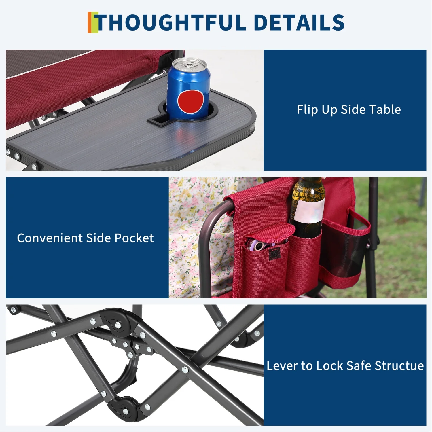 Oversized Heavy Duty Folding Directors Chair - Image 5