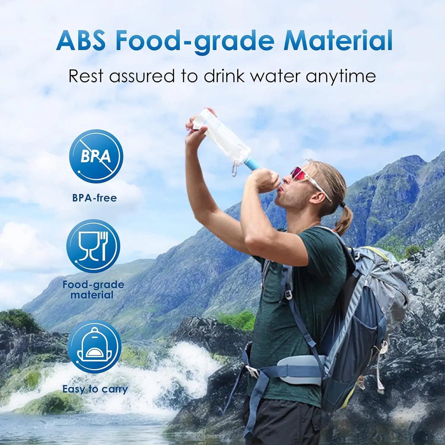 Portable Water Filter Straw, 4 Pack - Image 6