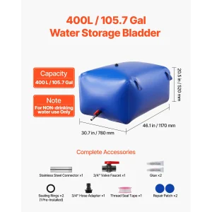 Water Storage Bag Portable & Collapsible