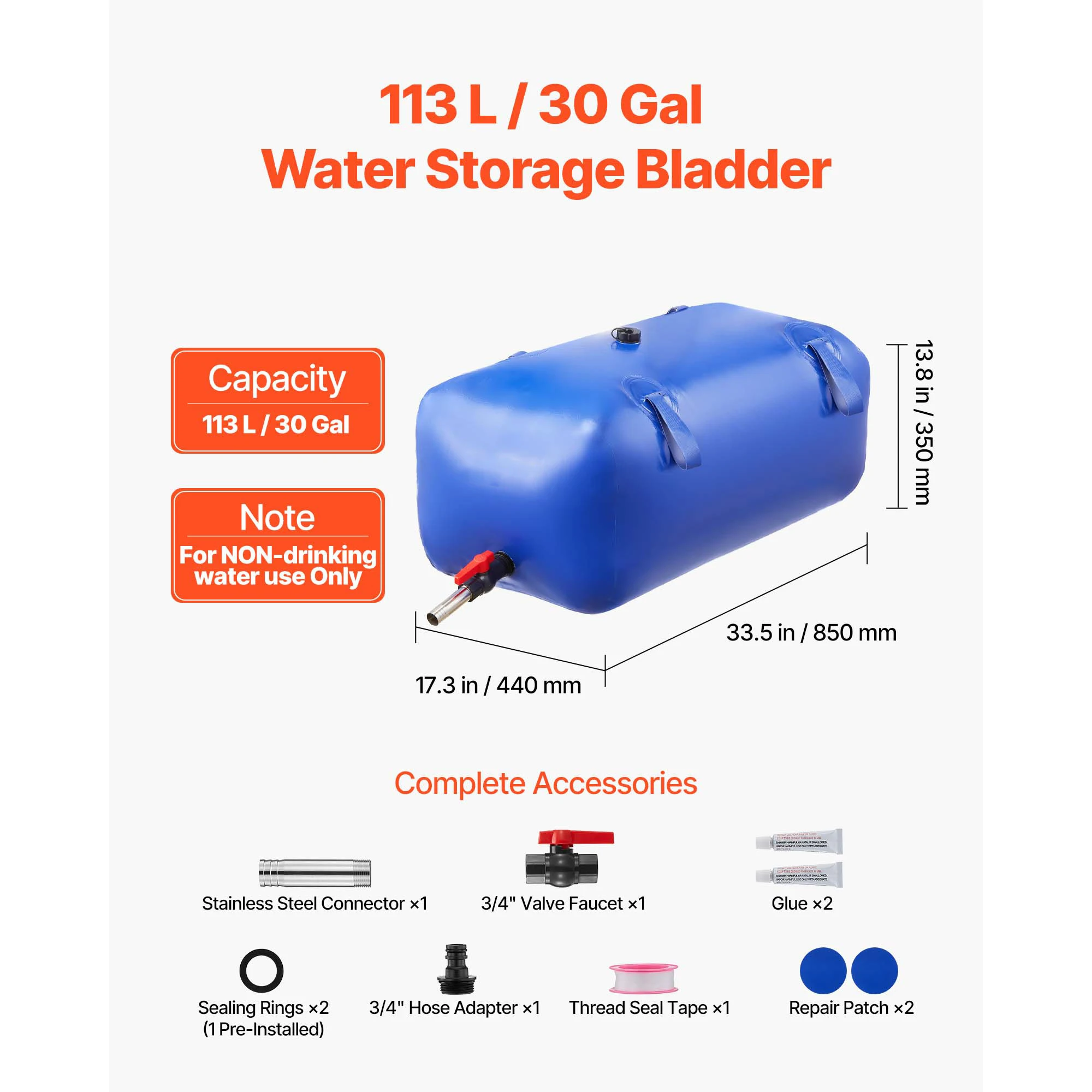 Water Storage Bag Portable & Collapsible - Image 7