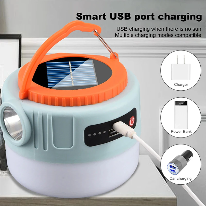 Solar Camping Light, USB chargeable with Remote - Image 4