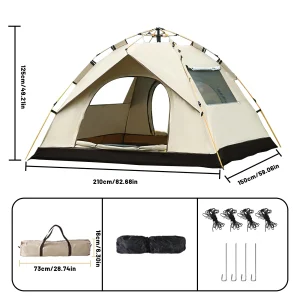 Instant Portable 3-4 Person Tent - Thumbnail Image 7