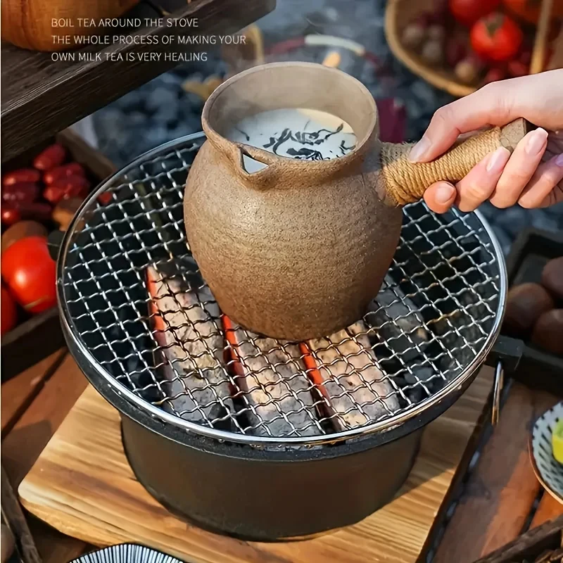Cast Iron Oven Fireplace Charcoal And Alcohol Stove - Image 5