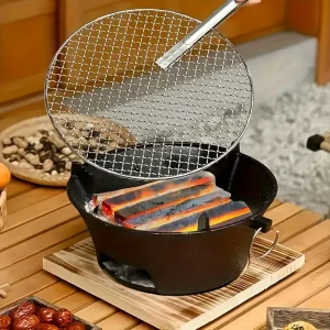 Cast Iron Oven Fireplace Charcoal And Alcohol Stove - Thumbnail Image 3