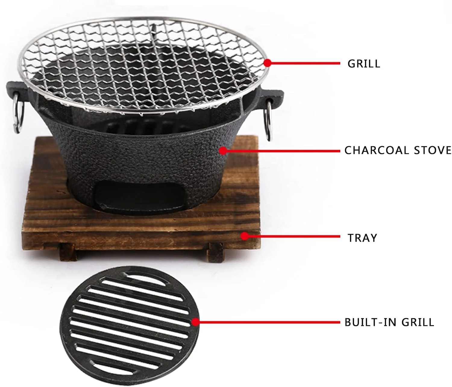 Cast Iron Oven Fireplace Charcoal And Alcohol Stove - Image 7