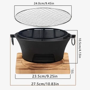 Cast Iron Oven Fireplace Charcoal And Alcohol Stove - Thumbnail Image 4